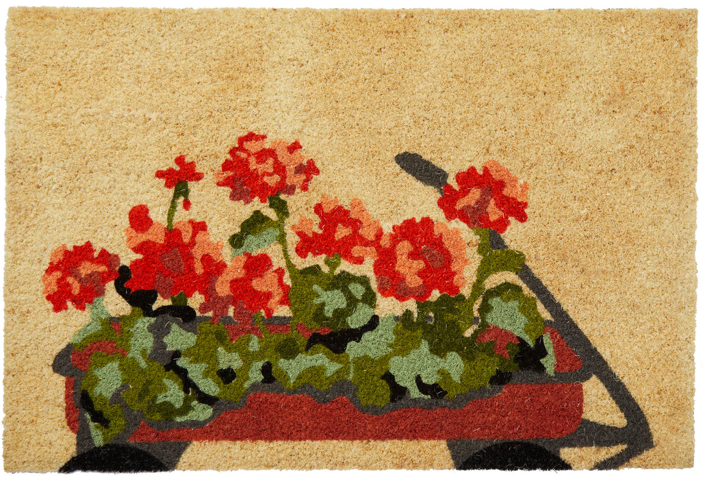 Geranium Wagon Doormat