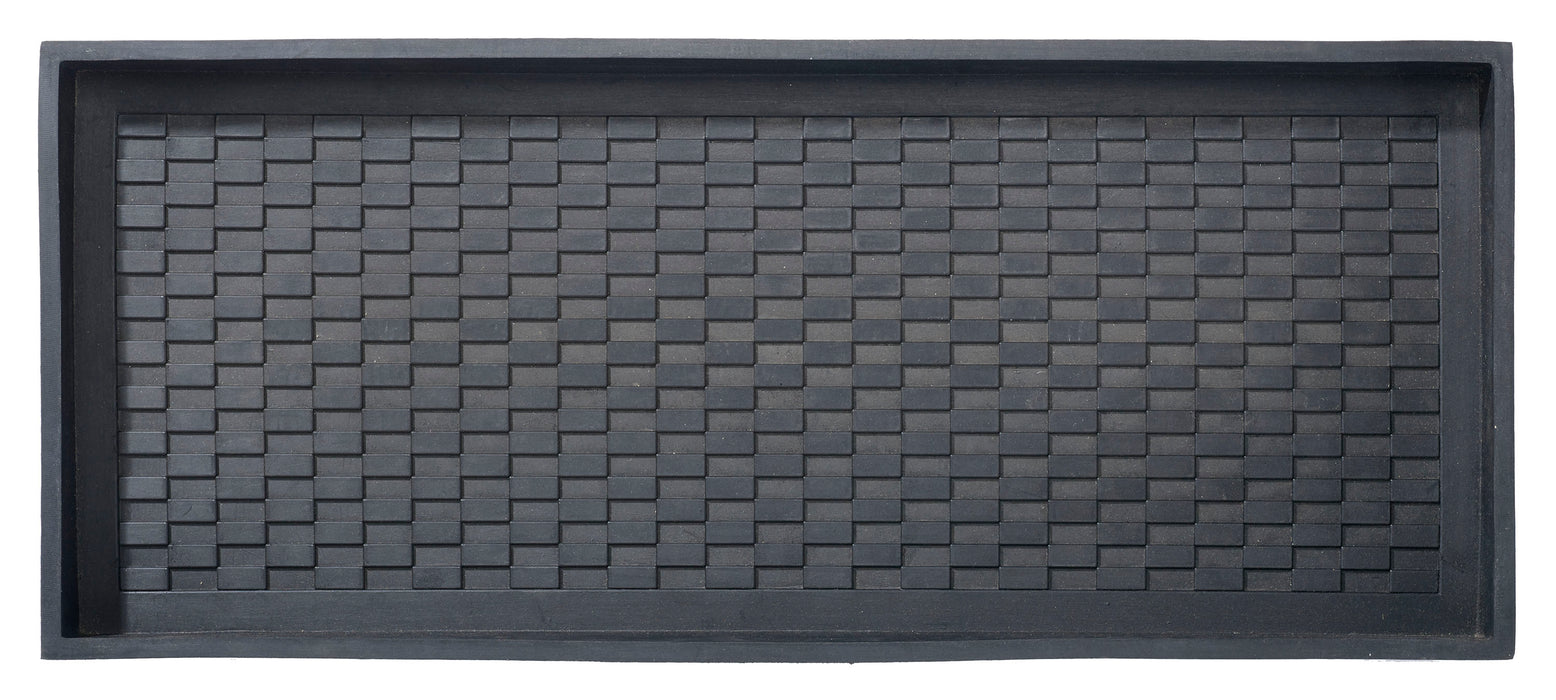 Parquet Black Boot Tray