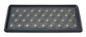 Hexagon Rubber Boot Tray With Grey Highlights 32x16