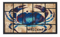 Painterly Crab All-Weather Nylon and Rubber Welcome Doormat 18x30