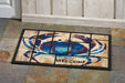 Painterly Crab All-Weather Nylon and Rubber Welcome Doormat 18x30