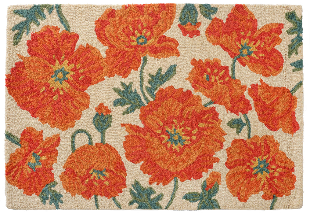 Poppy Hooked Rug