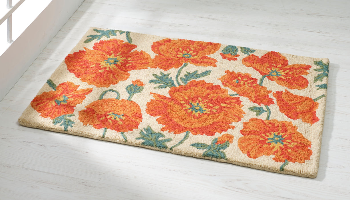 Poppy Hooked Rug