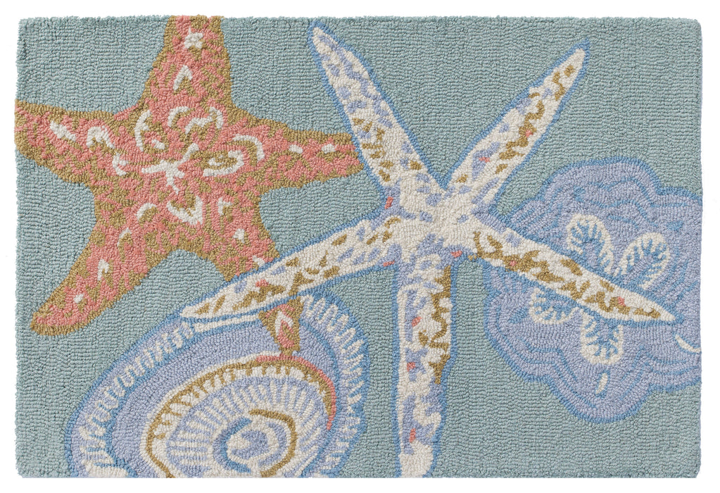 Starfish Hooked Rug