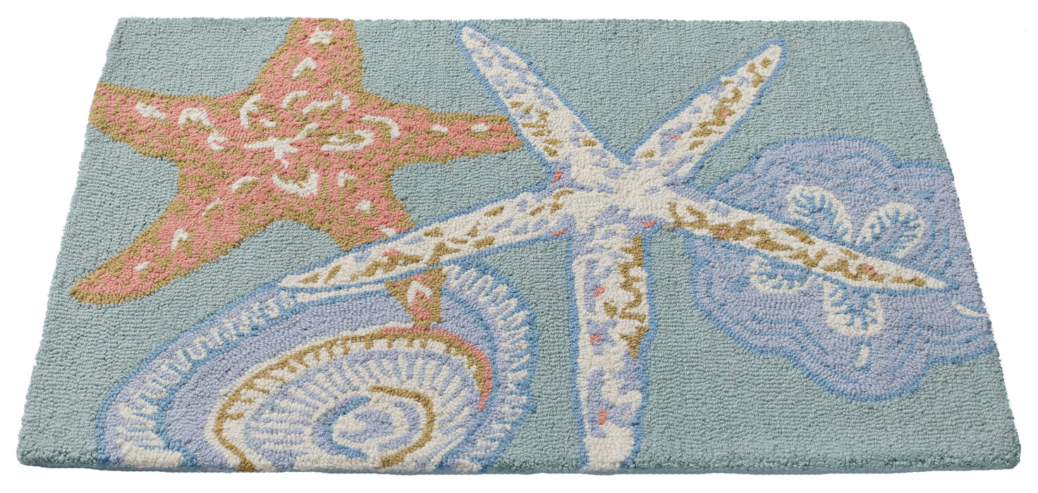 Starfish Hooked Rug