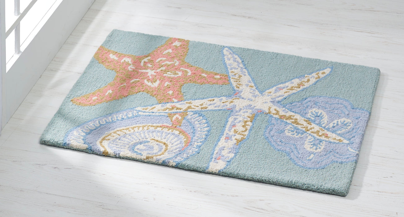 Starfish Hooked Rug