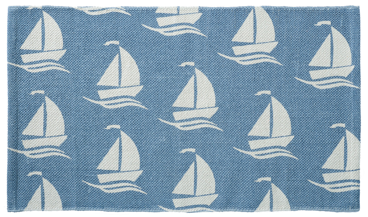 Sailboats Cotton Rug