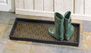 Logan Rubber Boot Tray With Brass Highlights 34x14