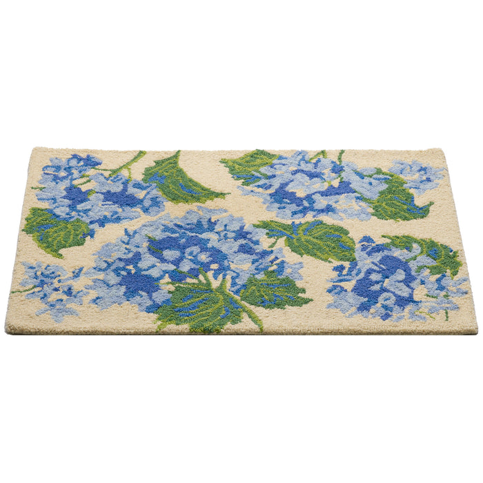 Hydrangea Hand Hooked Wool Rug 24x36