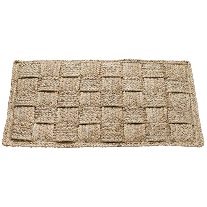 Bella Handwoven Natural Fiber Jute Doormat 18x30