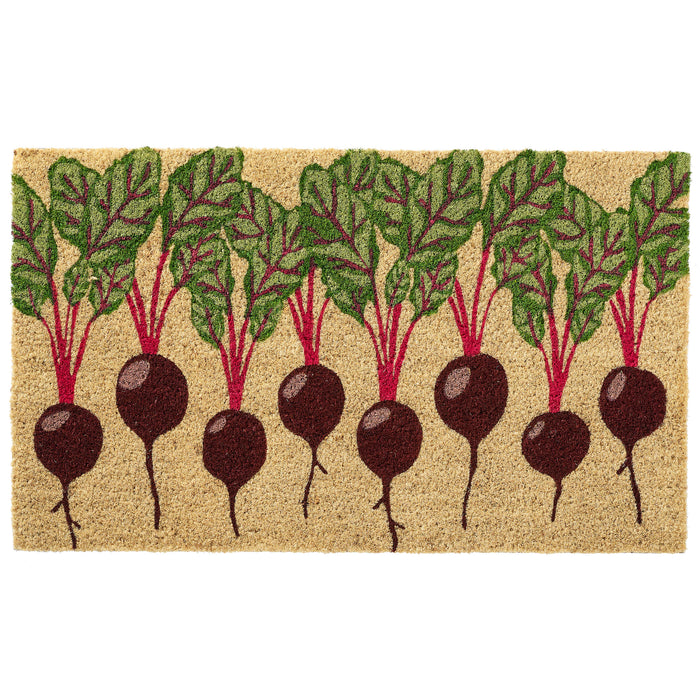 Beets Natural Fiber Printed Coir Doormat 18x30