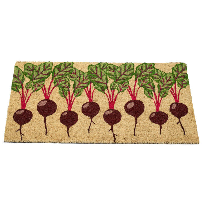 Beets Natural Fiber Printed Coir Doormat 18x30