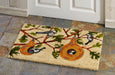 Birds in Gourds Natural Fiber Printed Coir Doormat 18x30