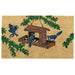 Bluejays At Feeder Natural Fiber Printed Coir Doormat 18x30