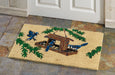 Bluejays At Feeder Natural Fiber Printed Coir Doormat 18x30