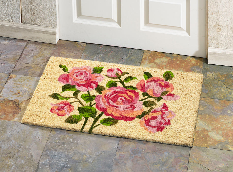 Pink Roses Doormat