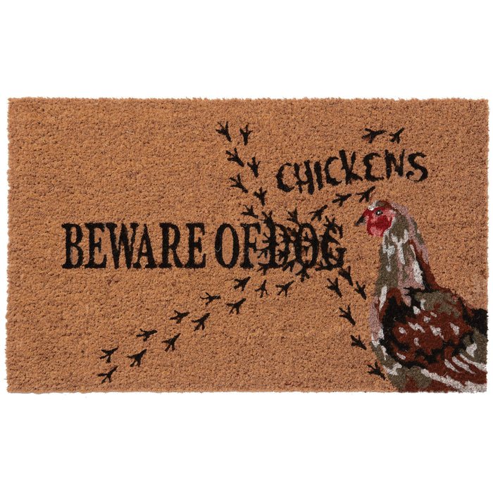 Beware of Chickens Doormat