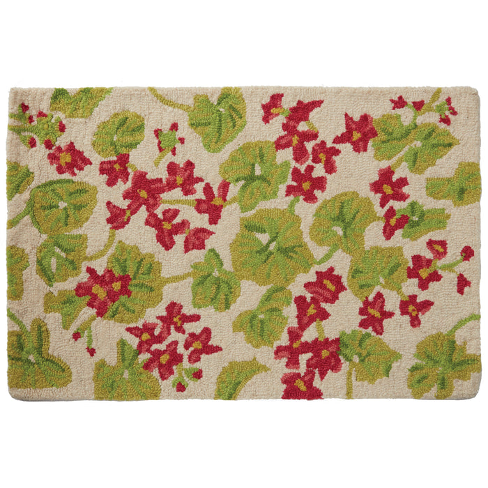 Geranium Field Hooked Rug