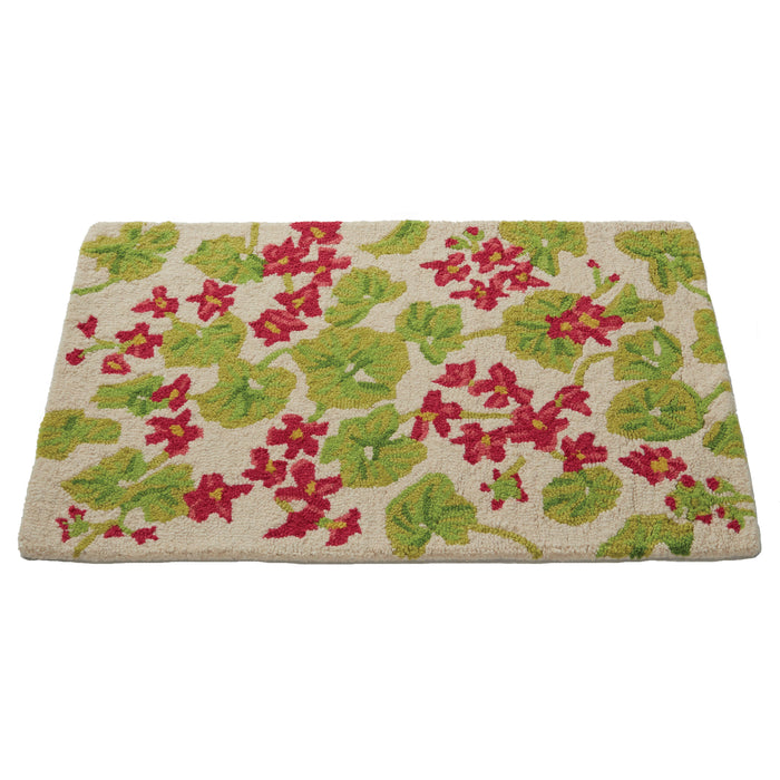 Geranium Field Hooked Rug