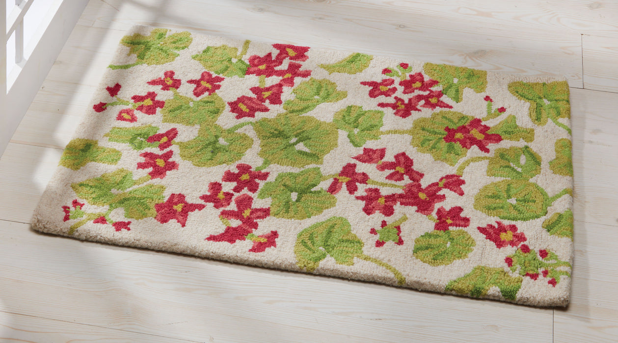 Geranium Field Hooked Rug